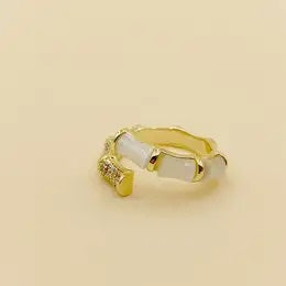 Minimalism Bamboo Open Ring