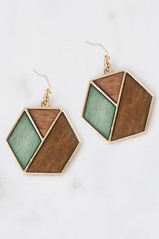 Boho Wooden Earrings