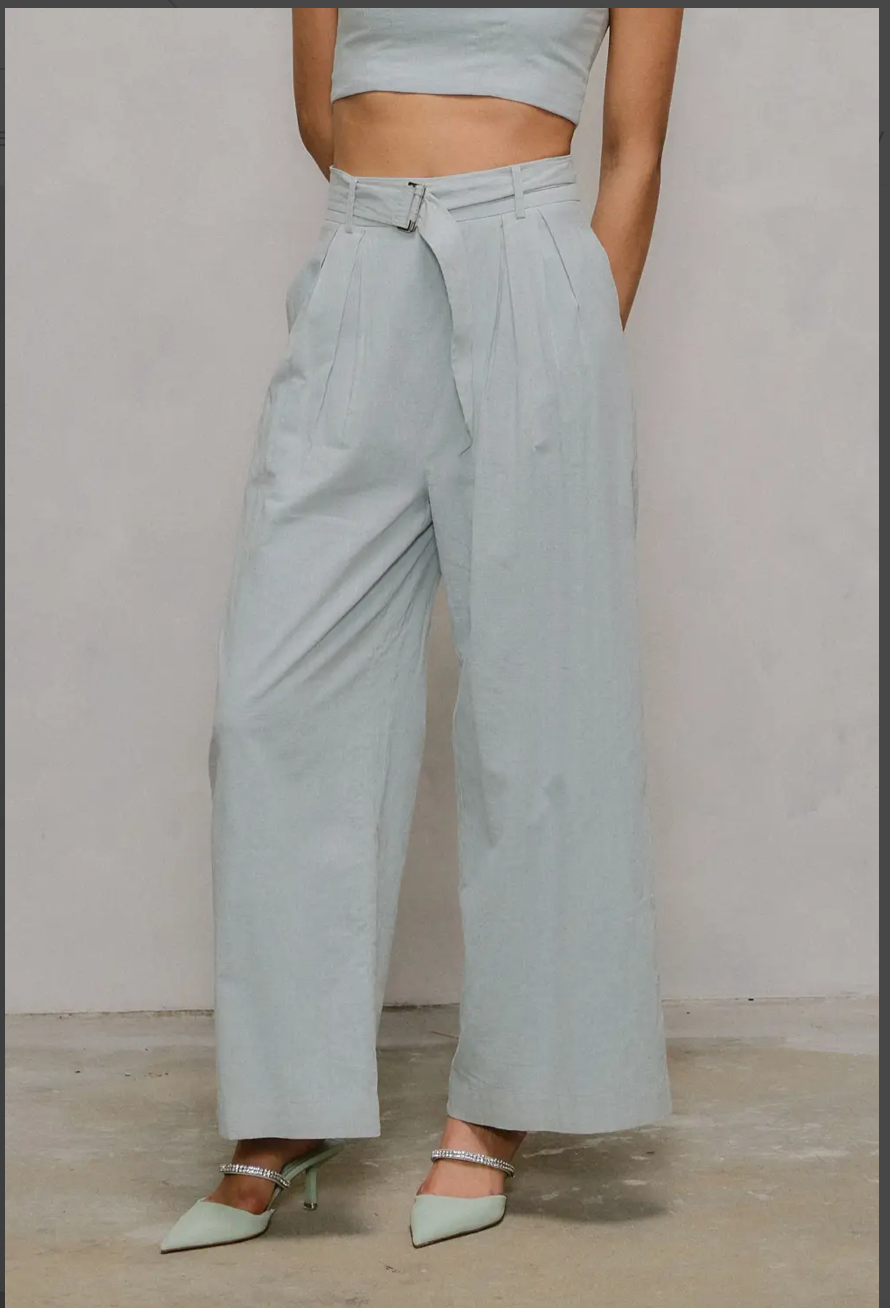 Steel Blue Pant Set